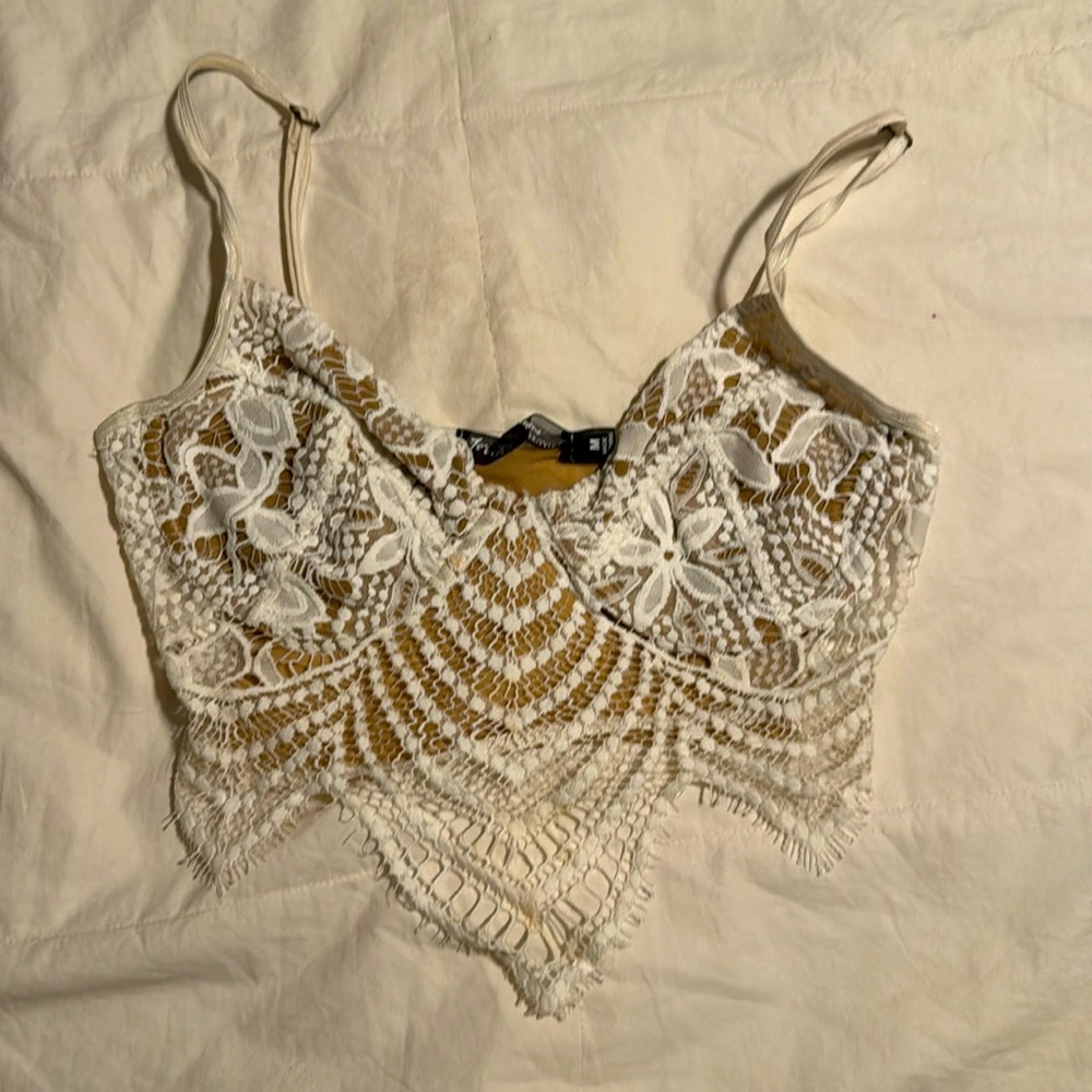 For Love & Lemons Lace Crop Tank